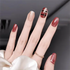 Red Christmas Plaid Nails Semi Cured Gel Nail Strips - MGHZ055 Quinnas