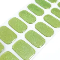 Seafoam Green Holographic Rainbow Glitter Nail Semi Cured Gel Nail Strips 321