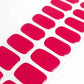 Solid Color Berry Nails Hot Pink Nails Semi Cured Gel Nail Strips 311