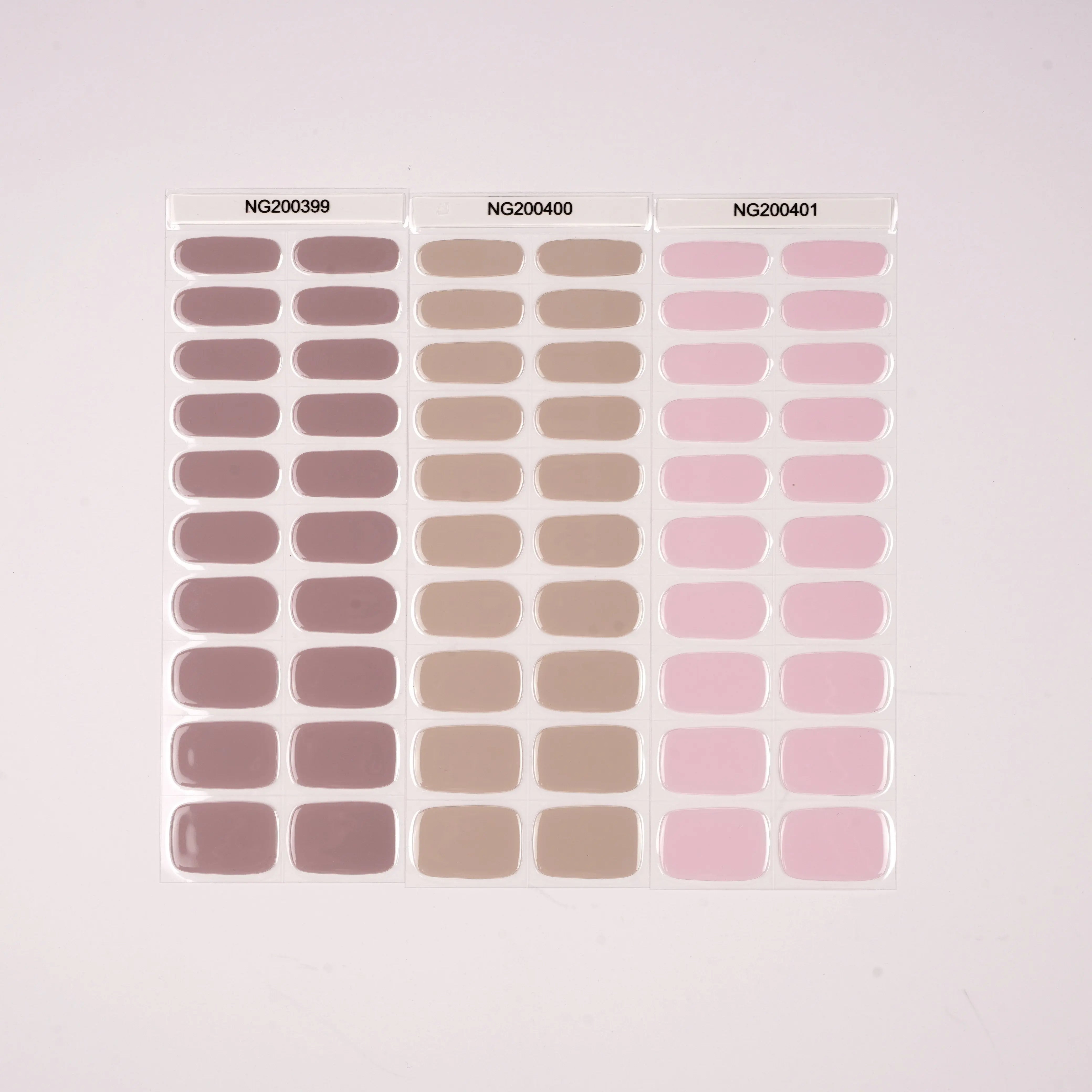 Solid Light Brown Nails Choco Hazelnut Cream Nails Semi Cured Gel Nail Strips