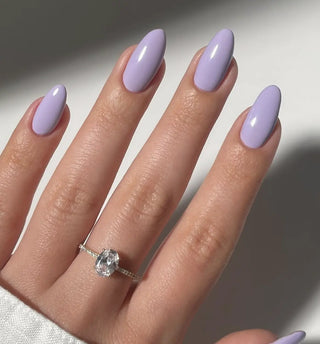 Spring Colored Nails Classic Lavender Light Purple Nails Semi Cured Gel Nail Strips - NG200009 Quinnas