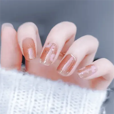 Spring Nail Designs 2025 Spring Daisy Nail Art Design Semi Cured Gel Nail Strips