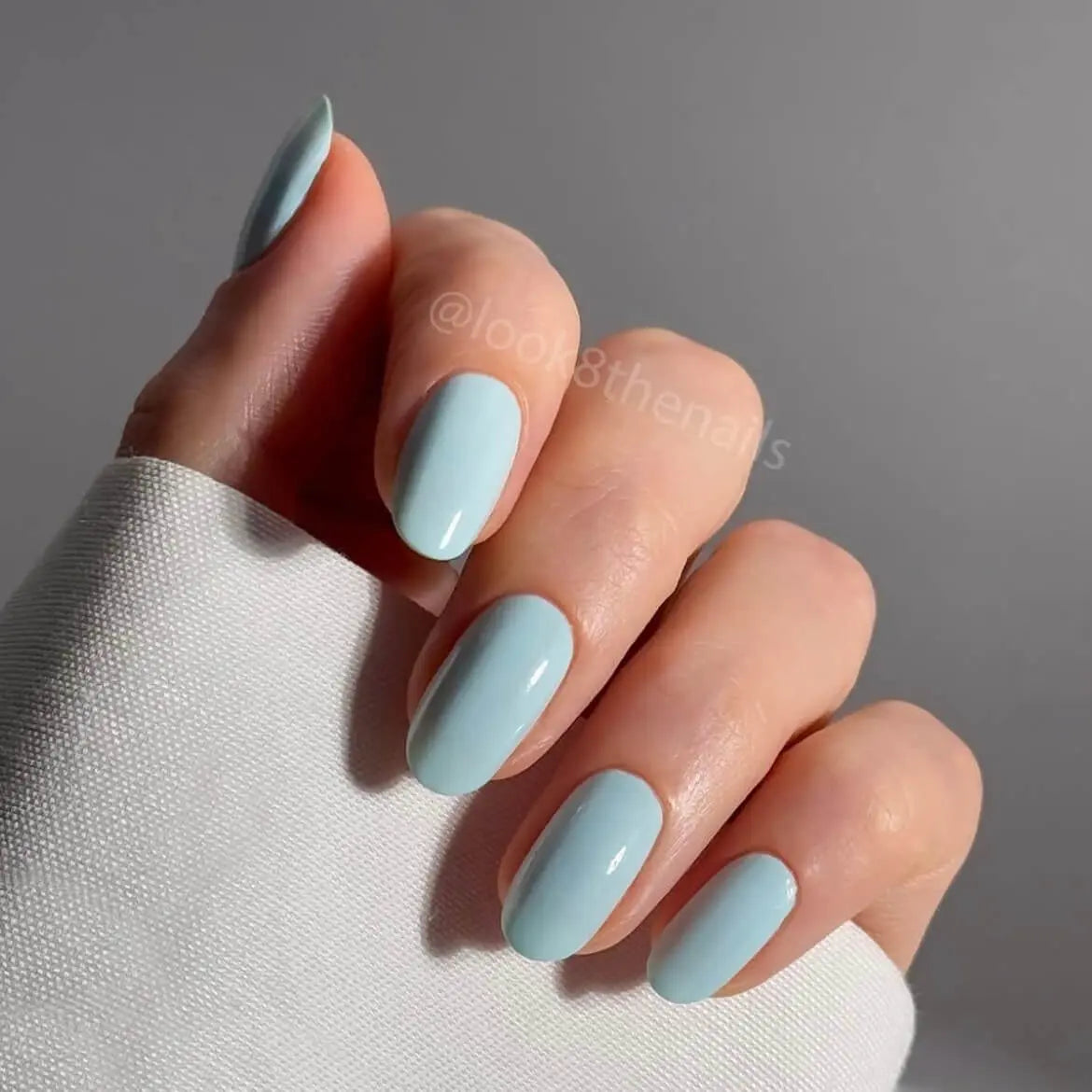 Spring Nails Solid Color Nails Mint Green NailsDesigns Semi Cured Gel Nail Strip