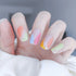 Spring Summer Nail Designs Glossy Swirl Lines Colorful French Nails Semi Cured Gel Nail Strips