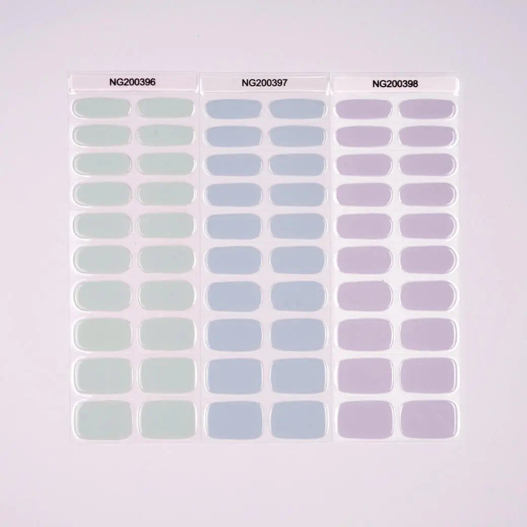 Spring Nails Solid Color Nails Mint Green NailsDesigns Semi Cured Gel Nail Strips Quinnas