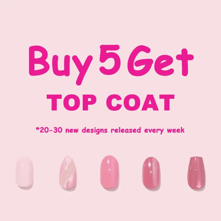 3D Pink Heart & Bow Nail Stickers – 20PCS Self-Adhesive Gel Wraps (No UV Needed) - MK-0059