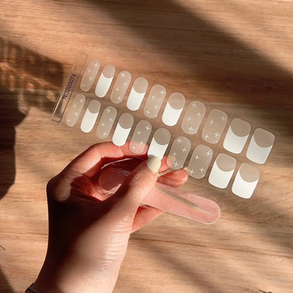Semi Cured Gel Nail Strips - NG200074 Quinnas