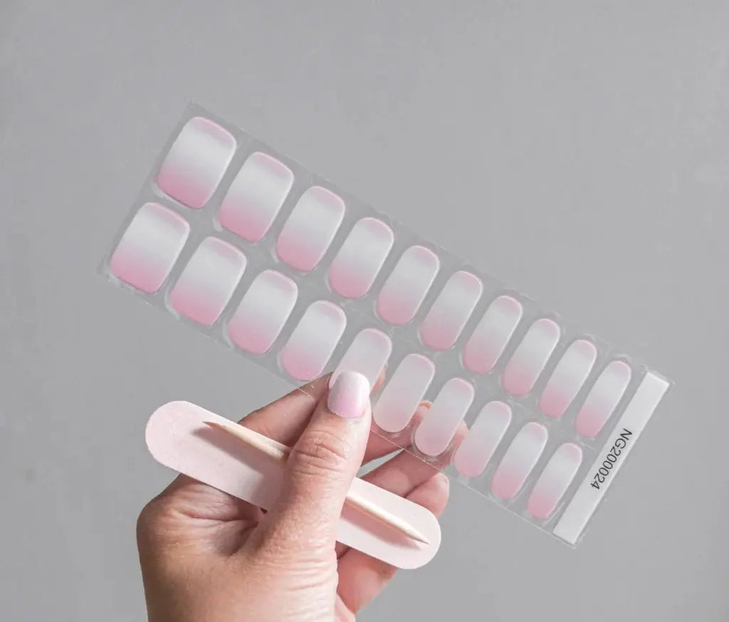 Semi Cured Gel Nail Strips - NG200024 Quinnas