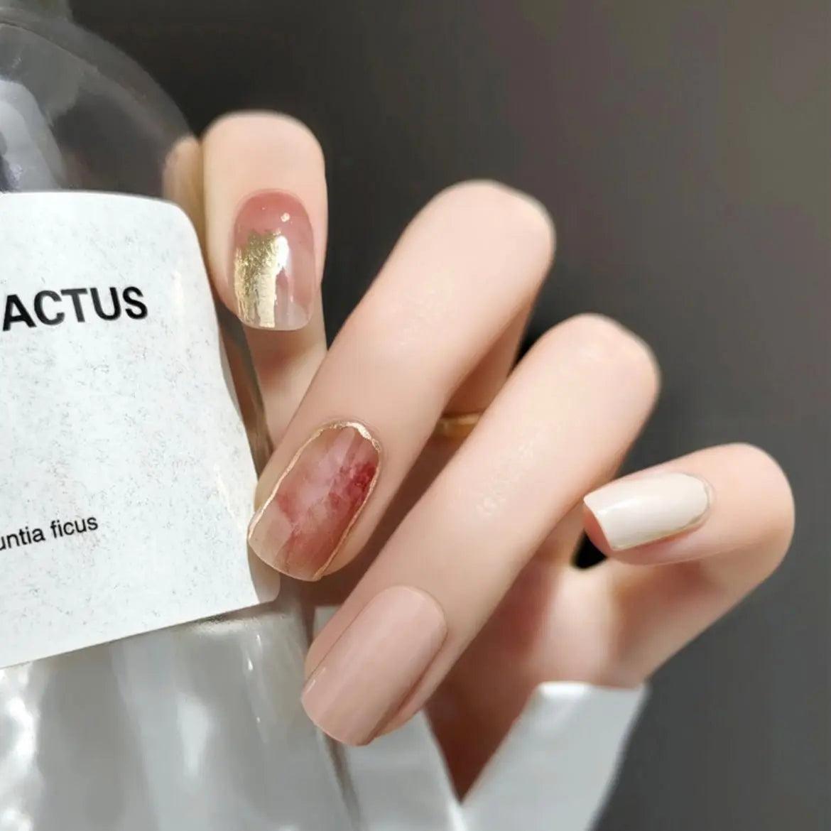 Semi Cured Gel Nail Strips - NG200013 Quinnas