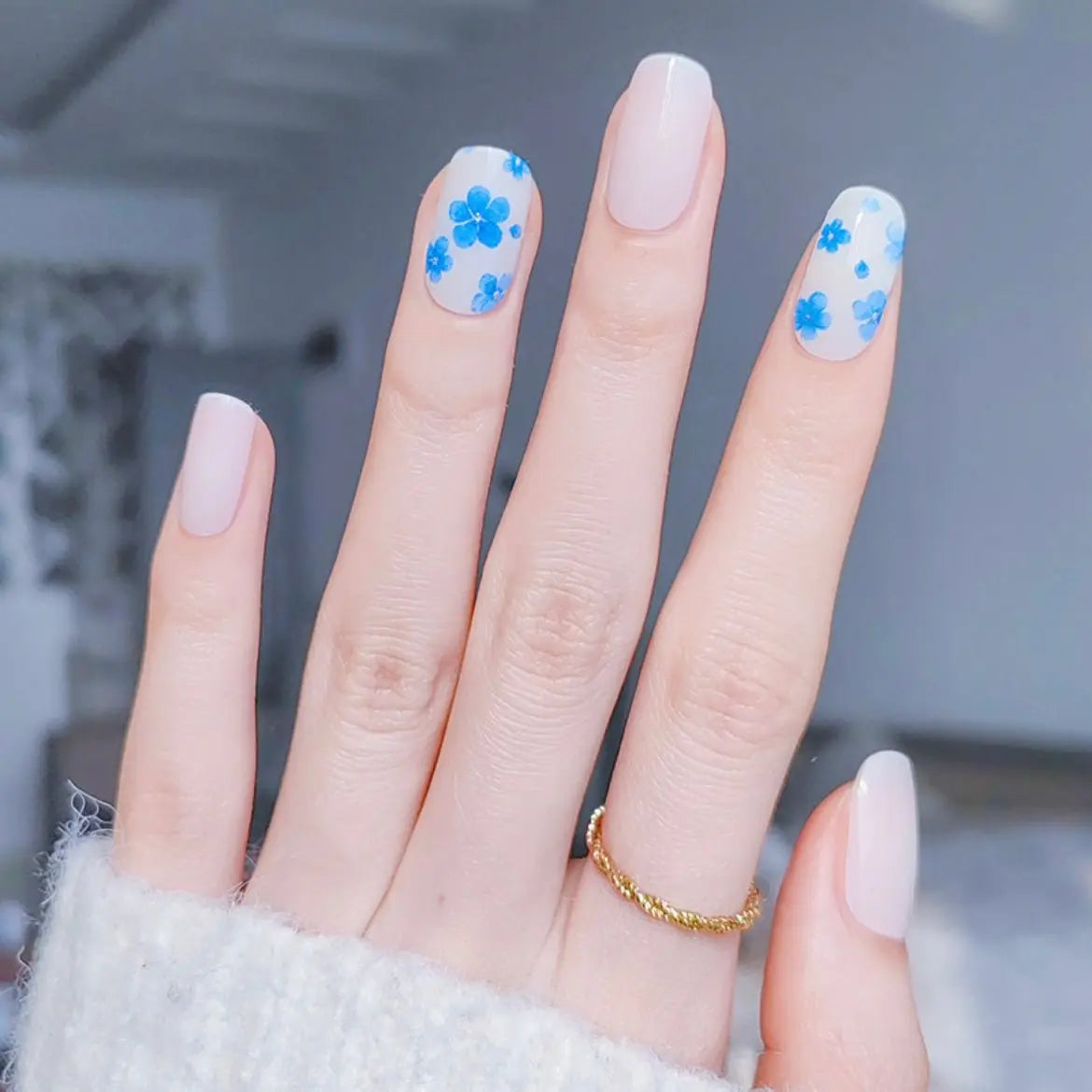Semi Cured Gel Nail Strips - NG200190 Quinnas