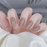 Nude Nail Designs Solid Latte Brown Nails Semi Cured Gel Nail Strips - NG200235 Quinnas